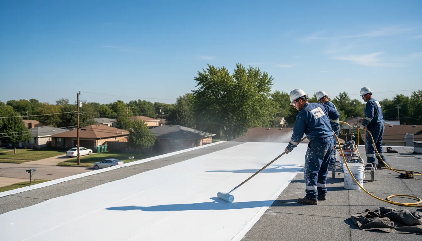 Commercial roof coating in New Freeport, PA near me